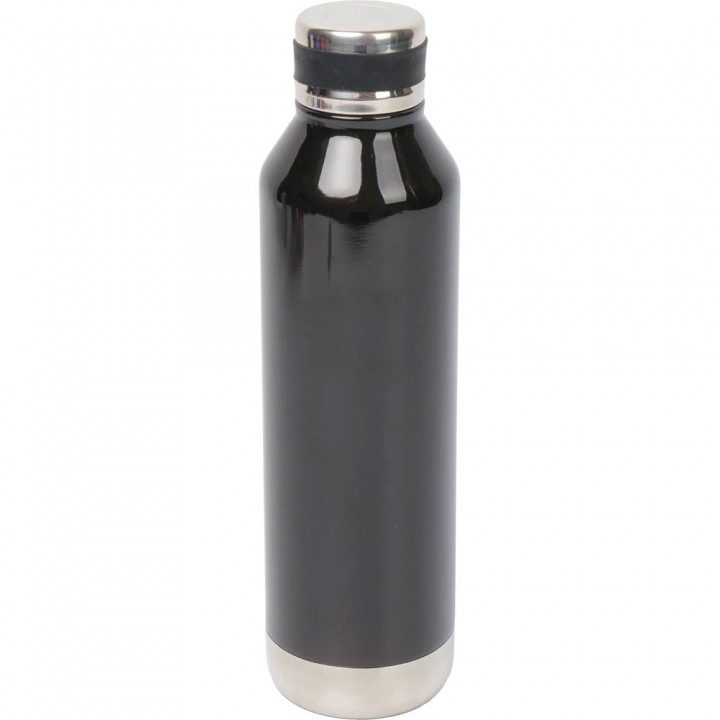 700 ml Siyah Metal Termos – Lazer Baskılı Promosyon Termos